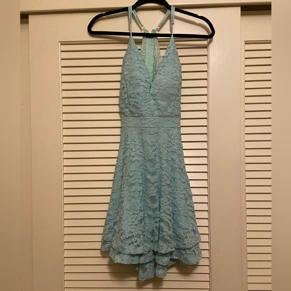 Light Blue Homecoming Dress
